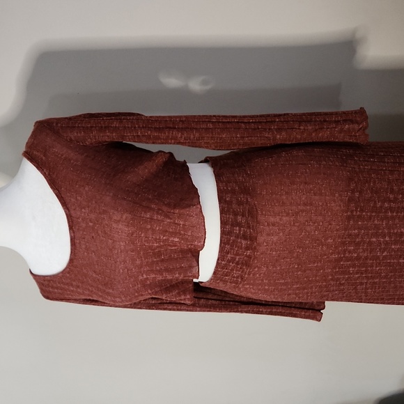 Nwot Free People Beach Ribbed Knit Maxi Skirt & Crop Top Set - Picture 3 of 12